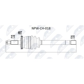 Comprar Árbol de transmisión de NTY NPW-CH-018 a bajo precio de 155,37 €