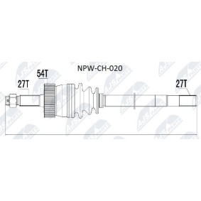 Comprar Árbol de transmisión de NTY NPW-CH-020 a bajo precio de 148,89 €