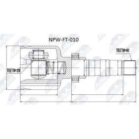Kjøp Drivledd av NTY NPW-FT-010 til den lave prisen 1560,35 NOK