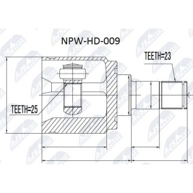 Osta Nivelsarja, vetoakseli NTY:llä NPW-HD-009 edullisesti hintaan 36,49 €