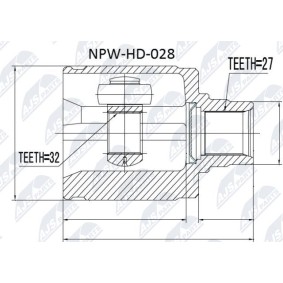 Comprar Juego de articulación, árbol de transmisión de NTY NPW-HD-028 a bajo precio de 49,60 €