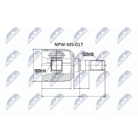 Comprar Juego de articulación, árbol de transmisión de NTY NPW-MS-017 a bajo precio de 45,50 €