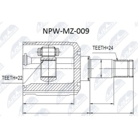 Comprar Juego de articulación, árbol de transmisión de NTY NPW-MZ-009 a bajo precio de 33,25 €