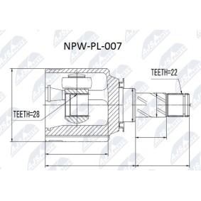 Comprar Juego de articulación, árbol de transmisión de NTY NPW-PL-007 a bajo precio de 50,08 €