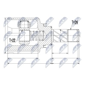Comprar Juego de articulación, árbol de transmisión de NTY NPW-RE-050 a bajo precio de 42,19 €