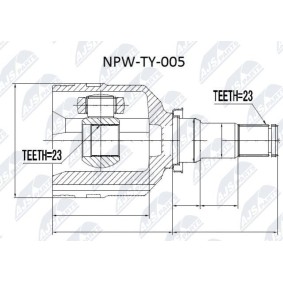 Gelenksatz, Antriebswelle NPW-TY-005