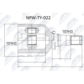 Comprar Juego de articulación, árbol de transmisión de NTY NPW-TY-022 a bajo precio de 50,24 €