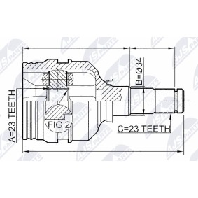 Gelenksatz, Antriebswelle NPW-TY-067