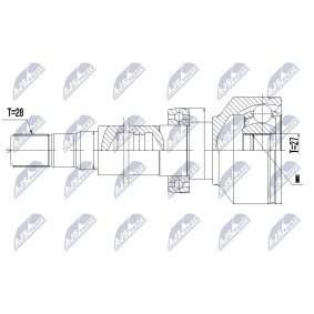 Comprar Juego de articulación, árbol de transmisión de NTY NPW-VV-096 a bajo precio de 91,48 €
