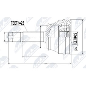 Comprar Juego de articulación, árbol de transmisión de NTY NPZ-FT-021 a bajo precio de 47,69 €