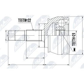 Comprar Juego de articulación, árbol de transmisión de NTY NPZ-FT-023 a bajo precio de 41,62 €