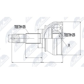 Comprar Juego de articulación, árbol de transmisión de NTY NPZ-FT-034 a bajo precio de 46,32 €