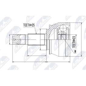 Comprar Juego de articulación, árbol de transmisión de NTY NPZ-FT-053 a bajo precio de 28,19 €