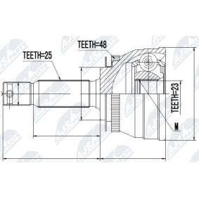 Comprar Juego de articulación, árbol de transmisión de NTY NPZ-HY-503 a bajo precio de 50,24 €