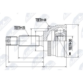 Comprar Juego de articulación, árbol de transmisión de NTY NPZ-HY-532 a bajo precio de 51,05 €