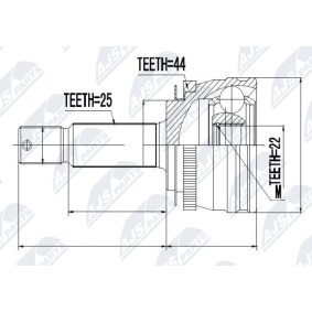 Comprar Juego de articulación, árbol de transmisión de NTY NPZ-HY-540 a bajo precio de 28,17 €