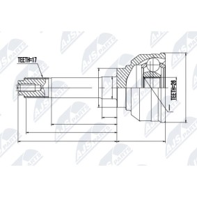 Comprar Juego de articulación, árbol de transmisión de NTY NPZ-IS-002 a bajo precio de 65,30 €