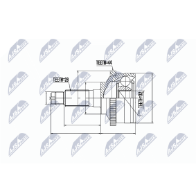 Comprar Juego de articulación, árbol de transmisión de NTY NPZ-MZ-021 a bajo precio de 35,40 €