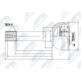Gelenksatz, Antriebswelle NPZ-NS-011