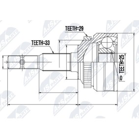 Comprar Juego de articulación, árbol de transmisión de NTY NPZ-PL-003 a bajo precio de 34,98 €