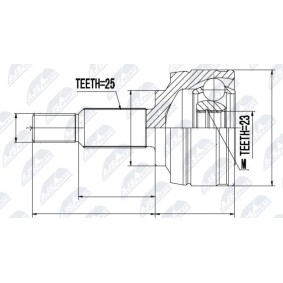 Comprar Juego de articulación, árbol de transmisión de NTY NPZ-RE-002 a bajo precio de 42,57 €