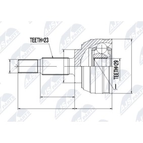 Comprar Juego de articulación, árbol de transmisión de NTY NPZ-RE-029 a bajo precio de 47,70 €