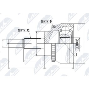 Comprar Juego de articulación, árbol de transmisión de NTY NPZ-RE-031 a bajo precio de 55,75 €
