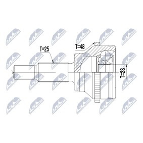 Comprar Juego de articulación, árbol de transmisión de NTY NPZ-RE-051 a bajo precio de 38,78 €