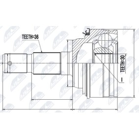 Gelenksatz, Antriebswelle NPZ-TY-011