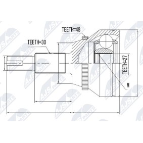 Comprar Juego de articulación, árbol de transmisión de NTY NPZ-TY-091 a bajo precio de 47,97 €