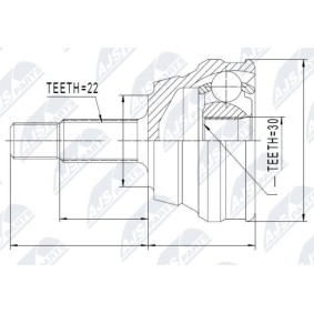 Comprar Juego de articulación, árbol de transmisión de NTY NPZ-VW-012 a bajo precio de 39,95 €