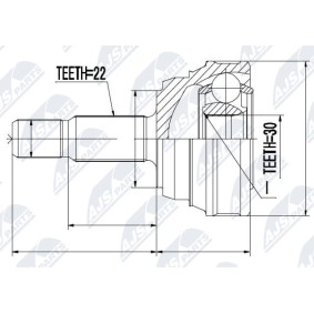 Comprar Juego de articulación, árbol de transmisión de NTY NPZ-VW-013 a bajo precio de 37,74 €