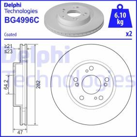 Compre Disco de travão da DELPHI BG4996C a um preço baixo por 38,43 €