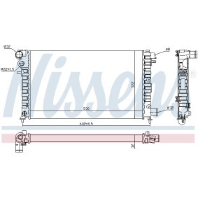 Achetez des Radiateur du moteur NISSENS 690324 à prix pour 74,03 €
