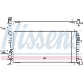 Achetez des Radiateur du moteur NISSENS 693175 à prix pour 128,92 €