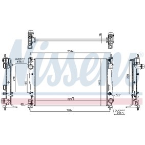 Achetez des Radiateur du moteur NISSENS 693335 à prix pour 113,69 €
