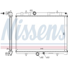 Achetez des Radiateur du moteur NISSENS 695550 à prix pour 96,63 €