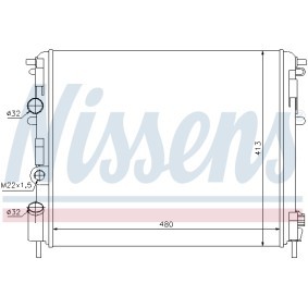 Achetez des Radiateur du moteur NISSENS 695640 à prix pour 125,51 €