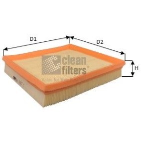 Kjøp Luftfilter av CLEAN FILTER MA3477 til den lave prisen 140,76 NOK
