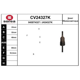 Comprar Juego de articulación, árbol de transmisión de EAI CV24327K a bajo precio de 101,95 €