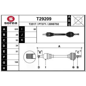 Comprar Árbol de transmisión de EAI T29209 a bajo precio de 141,85 €