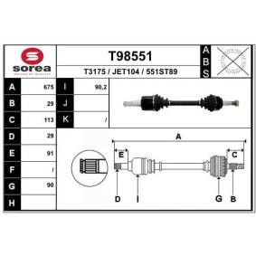Comprar Árbol de transmisión de EAI T98551 a bajo precio de 141,85 €