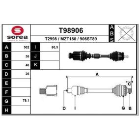Comprar Árbol de transmisión de EAI T98906 a bajo precio de 123,52 €