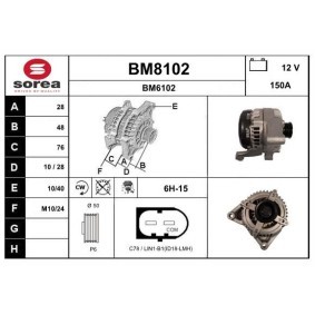 Lichtmaschine von SNRA BM8102
