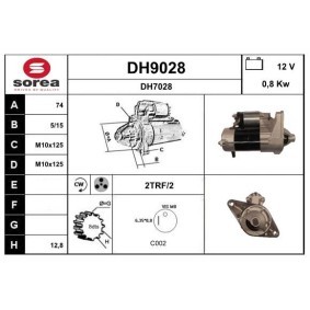 Köp Startmotor av SNRA DH9028 till det låga priset 1969,37 kr