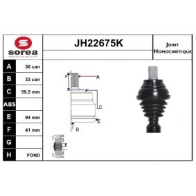 Comprar Juego de articulación, árbol de transmisión de SNRA JH22675K a bajo precio de 136,03 €
