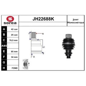 Comprar Juego de articulación, árbol de transmisión de SNRA JH22688K a bajo precio de 118,51 €