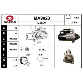 Köp Startmotor av SNRA MA9023 till det låga priset 2354,32 kr