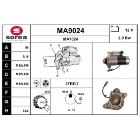 Köp Startmotor av SNRA MA9024 till det låga priset 6648,71 kr