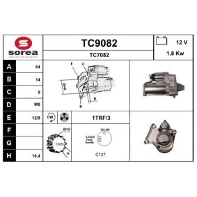 Köp Startmotor av SNRA TC9082 till det låga priset 2765,59 kr